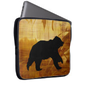 Prachtige Beren silhouet laptoptas Laptop Sleeve (Voorkant Rechts)