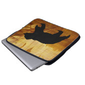 Prachtige Beren silhouet laptoptas Laptop Sleeve (Voorkant onderkant)