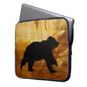 Prachtige Beren silhouet laptoptas Laptop Sleeve (Voorkant Links)