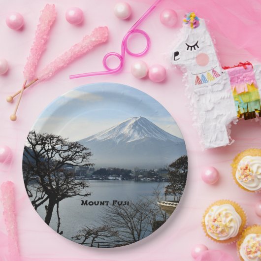 Prachtige berg Fuji, Japan Papieren Bordje (Feest)