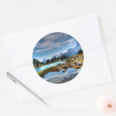 Prachtige Bergen Meadows Lake Scene Stickers (Envelop)