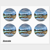 Prachtige Bergen Meadows Lake Scene Stickers (Vel)