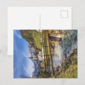 Prachtige bergen met kerk briefkaart (Voorkant / Achterkant)