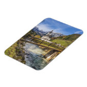 Prachtige bergen met kerk magneet (Linkerzijde)