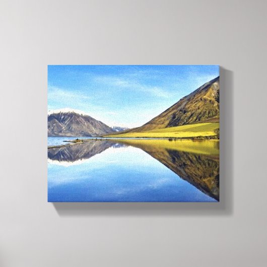 Prachtige berglandschap muurkunst canvas afdruk (Voorkant)