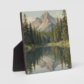 Prachtige Bergmeerreflectie Fotoplaat (Voorkant)