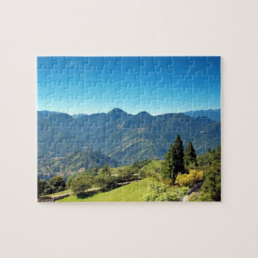 Prachtige bergplaats in Taiwan Legpuzzel (Horizontaal)