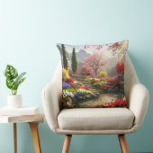 Prachtige bergtuin kussen (Stoel)