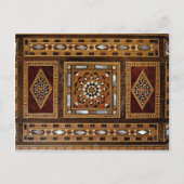 Prachtige beroemde moeder-van-pearl inlay-werk, Da Briefkaart (Voorkant)