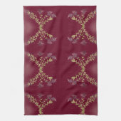 Prachtige Berry Kleur Bloemen Keuken Theedoek (Verticaal)