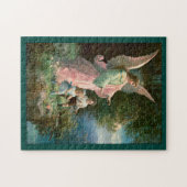Prachtige beschermengel die kinderen bewaakt legpuzzel (Horizontaal)