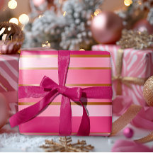 Prachtige bessen roze en goud gestreept