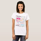Prachtige beste moeder Word Cloud T-Shirt (Voorkant volledig)