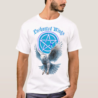 Prachtige betoverde sneeuwuil t-shirt