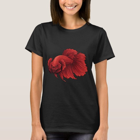 Prachtige Betta Vis met Boosheidsproblemen T-shirt (Voorkant)
