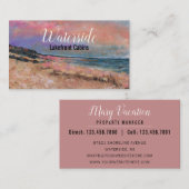 Prachtige beukenverf visitekaartje (Voorkant / Achterkant)