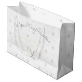 Prachtige bevestiging groot cadeauzakje (Voorkant Gekanteld)