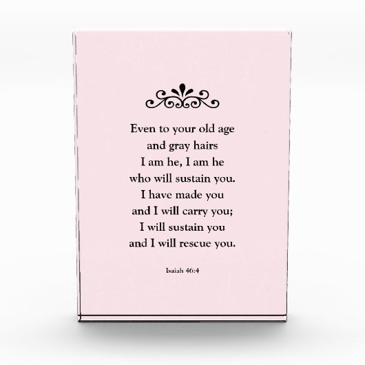 Prachtige bevorderende Bijbel Bijbelse Isaiah Fotoblokken (Voorkant)