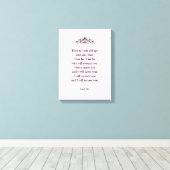 Prachtige bevorderende Bijbel Bijbelse Isaiah van  Canvas Afdruk (Insitu (Houten vloer))