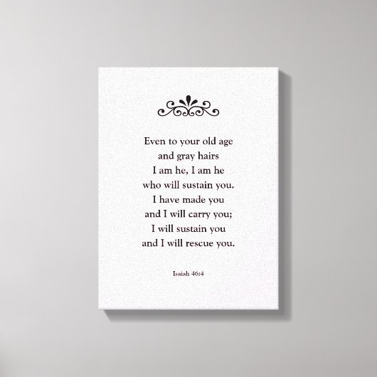 Prachtige bevorderende Bijbel Bijbelse Isaiah van  Canvas Afdruk (Voorkant)