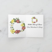 Prachtige bewerkbare wilde roos kaart (Binnen)