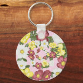 Prachtige Bewerkbare Wilde Roos Sleutelhanger (Achterkant)