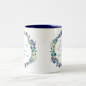 Prachtige bezetting door bebouwing tweekleurige koffiemok (Center)