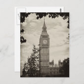 Prachtige Big Ben, Londen Clock Tower Briefkaart (Voorkant / Achterkant)