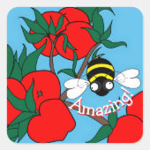 Prachtige Bij Sticker (Voorkant)