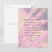 Prachtige bijbelprijsopgave met roze bloemen briefkaart (Voorkant / Achterkant)