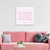 Prachtige Bijbelse Quote Isaiah 46:4 Canvas Afdruk (Insitu (Woonkamer))
