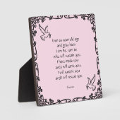 Prachtige Bijbelse Quote Isaiah 46:4 Fotoplaat (Voorkant)