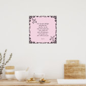 Prachtige Bijbelse Quote Isaiah 46:4 Poster (Keuken)