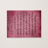 Prachtige Bijbelse Verse over vrede Legpuzzel (Horizontaal)