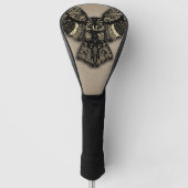 Prachtige bijtende oowl golfheadcover (Voorkant)
