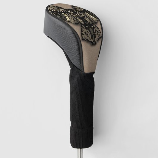 Prachtige bijtende oowl golfheadcover (Schuin)