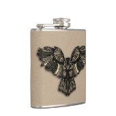 Prachtige bijtende oowl heupfles (Rechts)