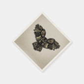 Prachtige bijtende oowl servet (Hoek)