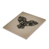 Prachtige bijtende oowl tegeltje (Zijkant)