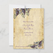 Prachtige bijtende papieren, wijngaard, bespaar de magnetische uitnodiging (Voorkant)