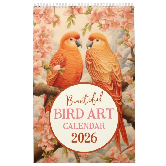 Prachtige Bird Art 2026 Kalender (Hoes)