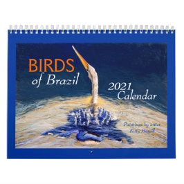 Prachtige "BIRDS of Brazilië" kalender 2021