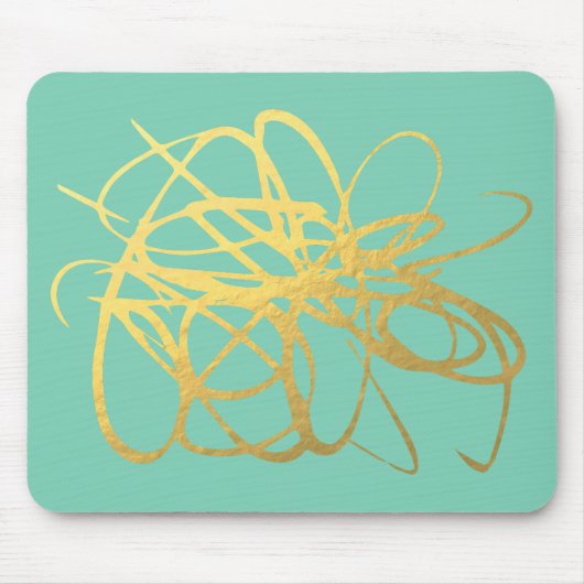 Prachtige Black Gold Mousepadf voor uw kantoor Muismat (Voorkant)