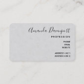 Prachtige Black Horse Head Portrait Waterverf Bus Visitekaartje (Achterkant)