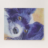 Prachtige Black Papillon Puppy Legpuzzel (Horizontaal)