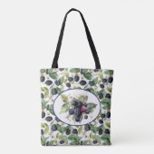Prachtige Blackberries waterverf kunst Tote Bag (Achterkant)