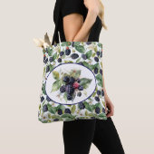 Prachtige Blackberries waterverf kunst Tote Bag (Dichtbij)