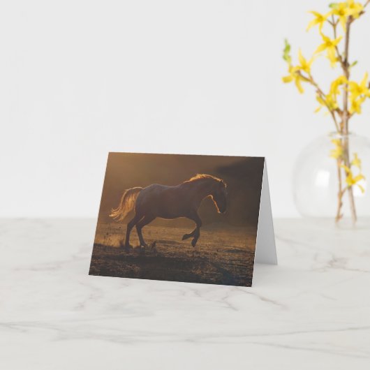 Prachtige blanco Appaloosa Horse Note Kaart (Gele Bloem)