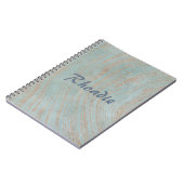 Prachtige Blauw en Kopermarmer Notitieboek (Linkerzijde)