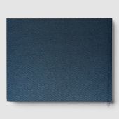 prachtige blauw en stoffige roos bloemen botanisch gastenboek (Achterkant)